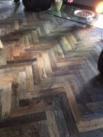 Einzigartige Ausführung eines Holzbodens