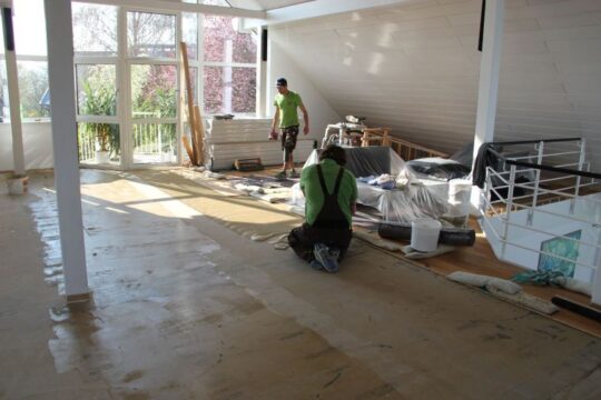 Bodenvorbereitung vor der Verlegung