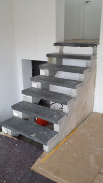 Treppe in Bearbeitung