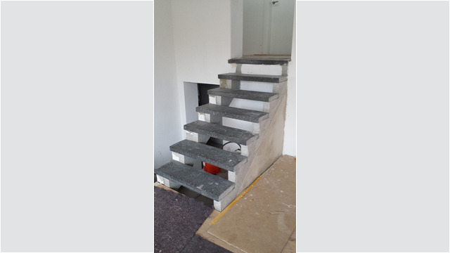 Treppe in Bearbeitung